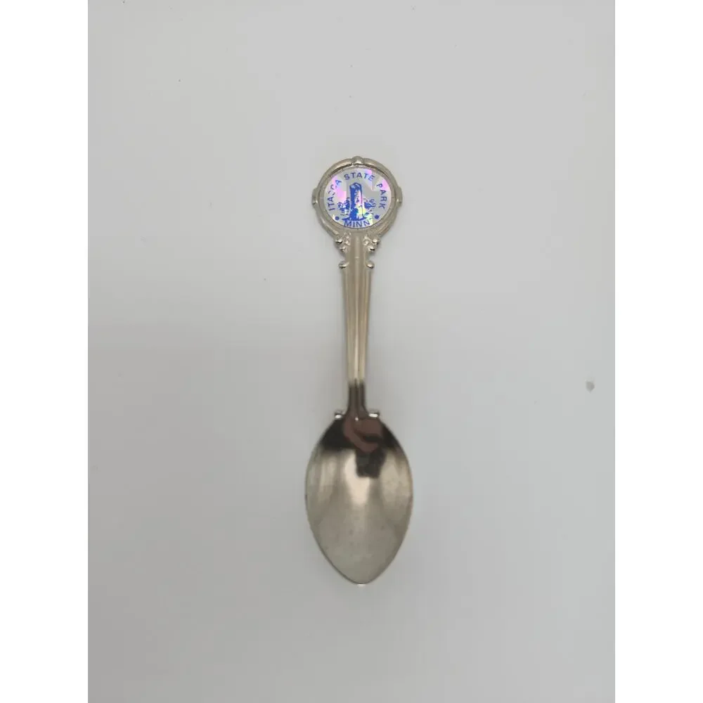 Lot 5 Minnesota Enamel Souvenir Collector Spoons Stainless Steel Travel Gift